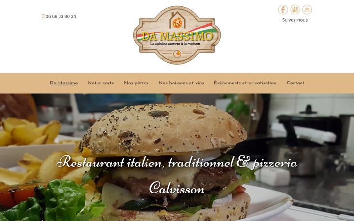 Screenshot of da-massimo.fr