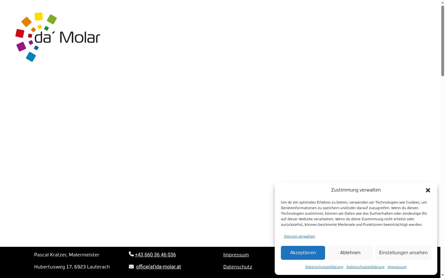 Capture d'écran de la bannière de consentement affichée avant toute interaction