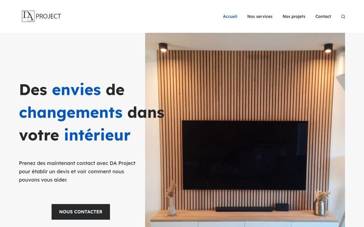 Screenshot van da-project.be