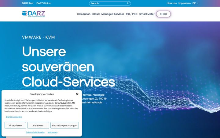 Screenshot of da-rz.de