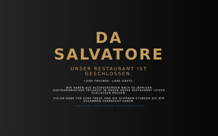 Screenshot of da-salvatore.com