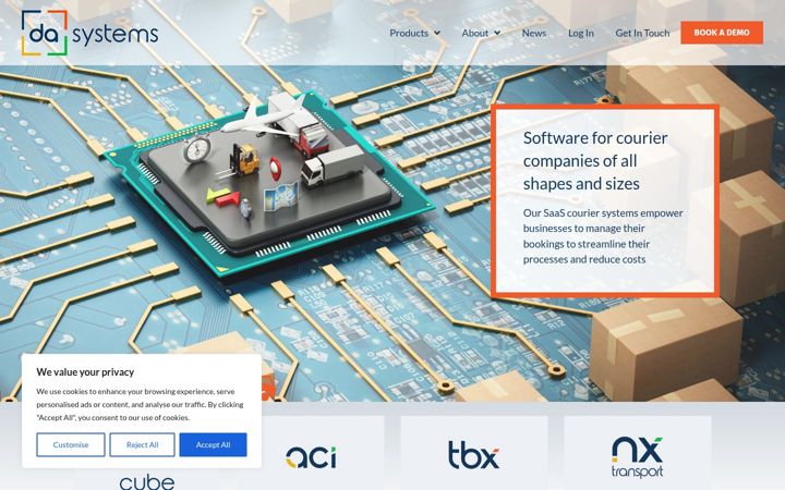 Screenshot di da-systems.co.uk