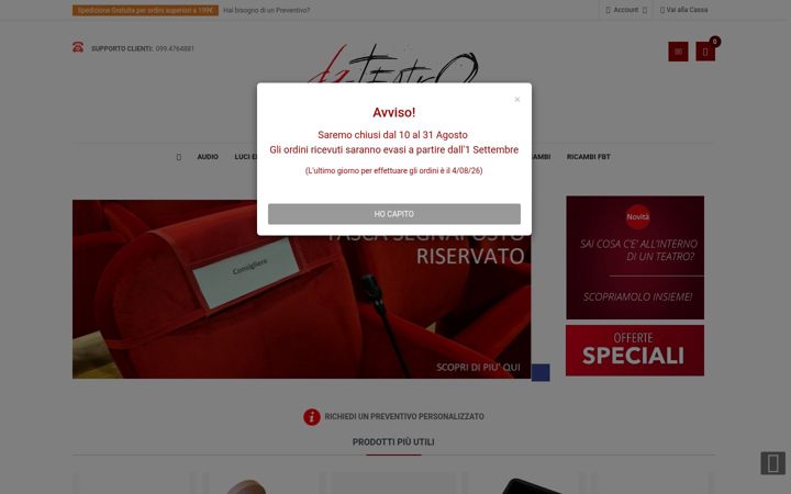 Screenshot of da-teatro.com