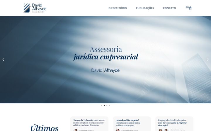 Screenshot of da.adv.br