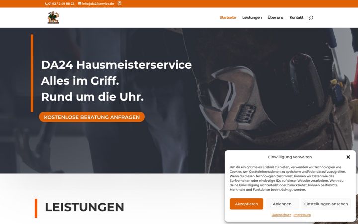 Screenshot of da24service.de