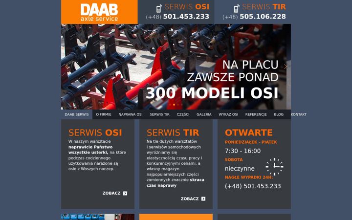Snímek obrazovky daab.com.pl