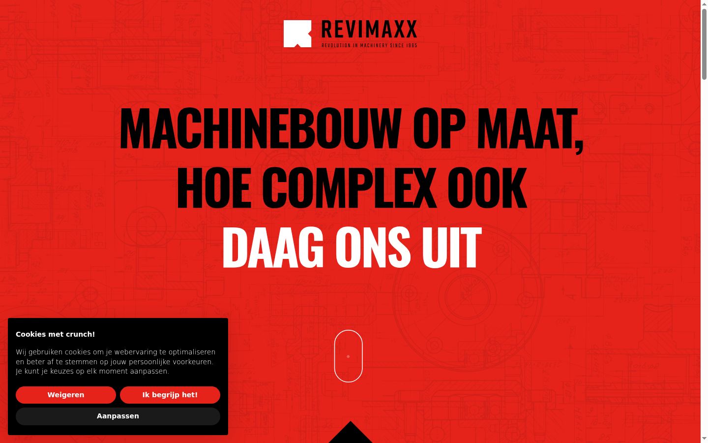 Screenshot van de toestemmingsbanner zoals getoond vóór enige interactie