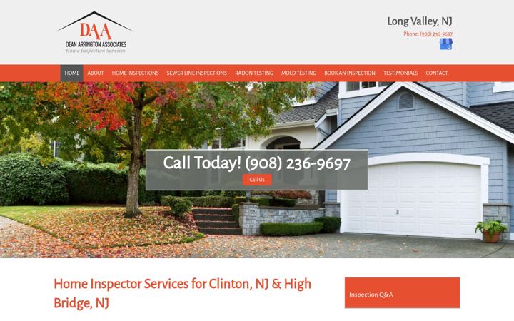 Screenshot of daahomeinspector.com