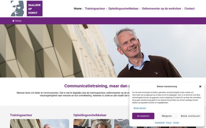Skjermbilde av daalderopkomst.nl