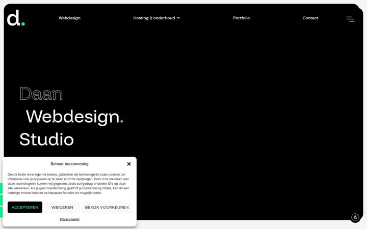 Skjermbilde av daan-webdesign.nl