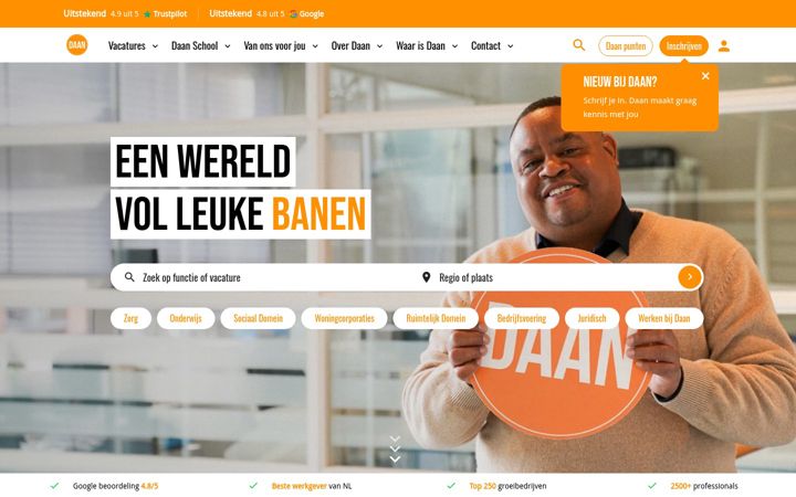 Screenshot of daan.eu