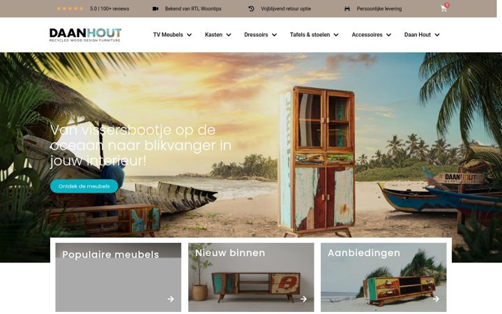 Skjermbilde av daanhout.nl