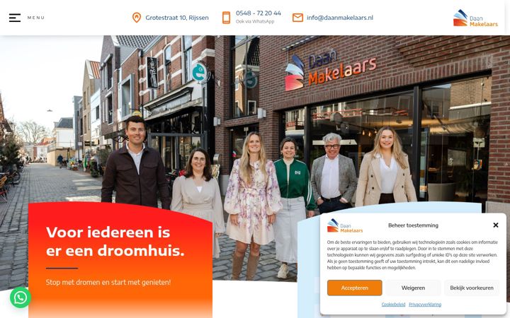 Skjermbilde av daanmakelaars.nl