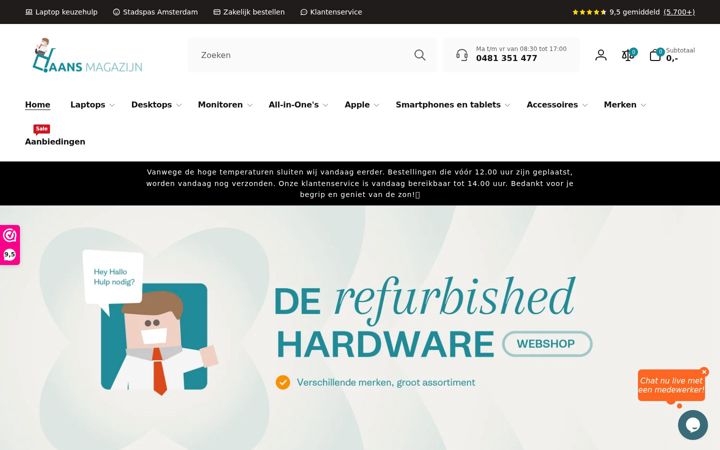 Skjermbilde av daansmagazijn.nl