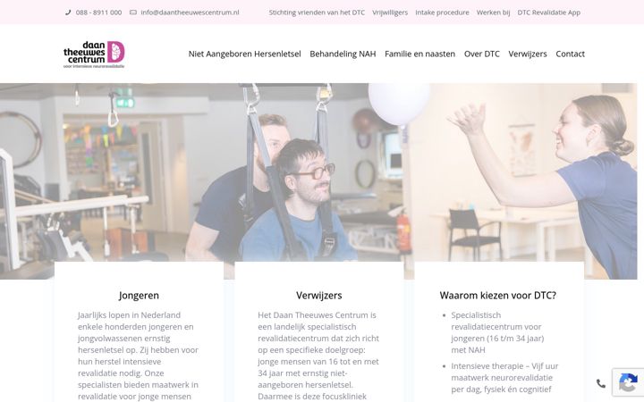 Skjermbilde av daantheeuwescentrum.nl