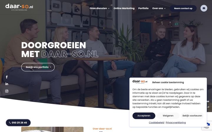 Skjermbilde av daar-so.nl