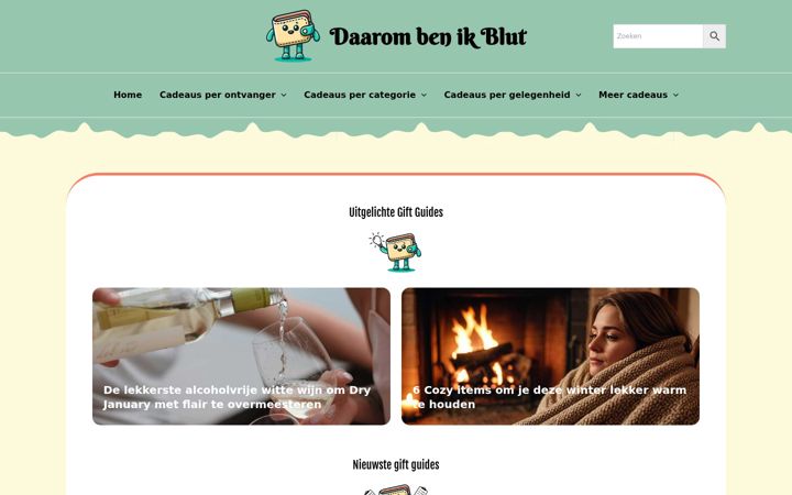 Skjermbilde av daarombenikblut.nl