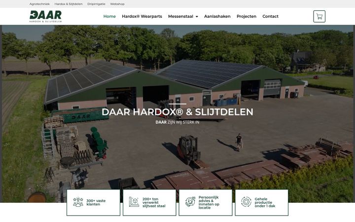 Screenshot of daarslijtdelen.nl