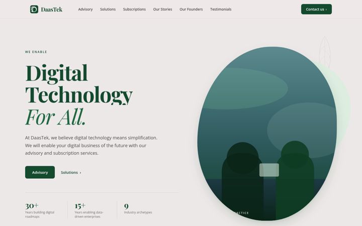 Screenshot of daastek.com
