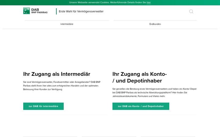 Screenshot of dab-bank.de