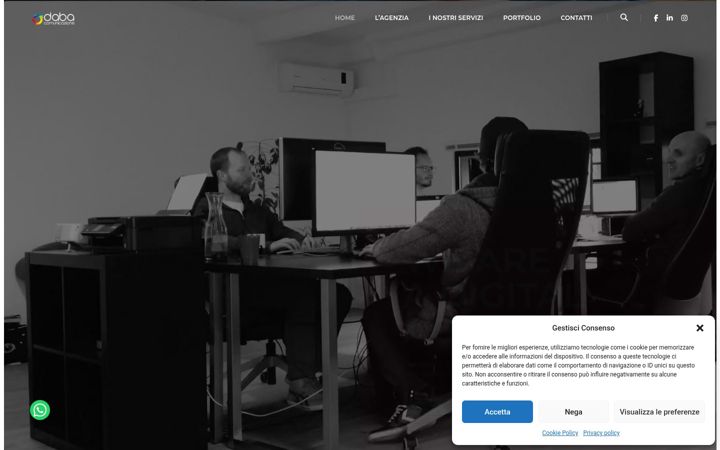 Screenshot of dabacomunicazione.it