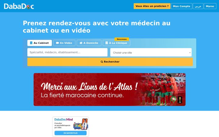 Screenshot of dabadoc.com