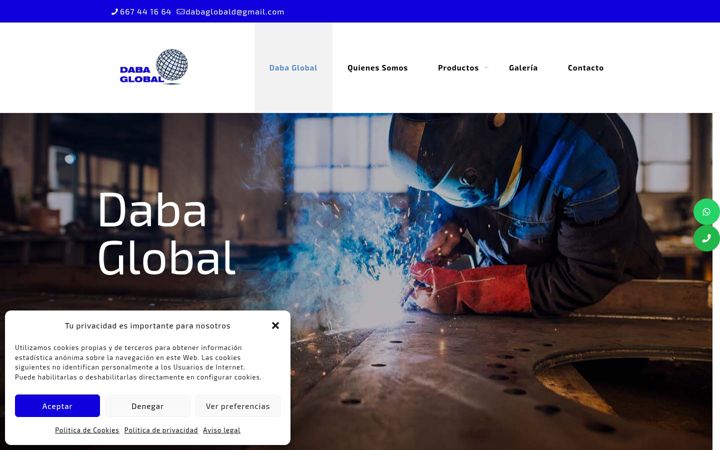 Screenshot of dabaglobal.es