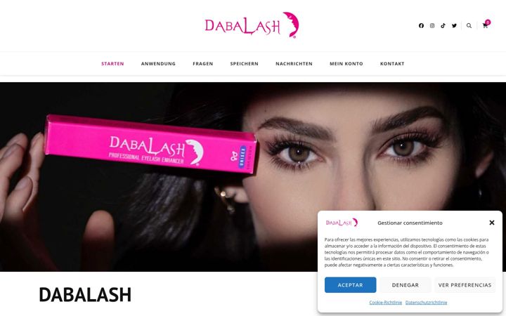 Screenshot of dabalash.de