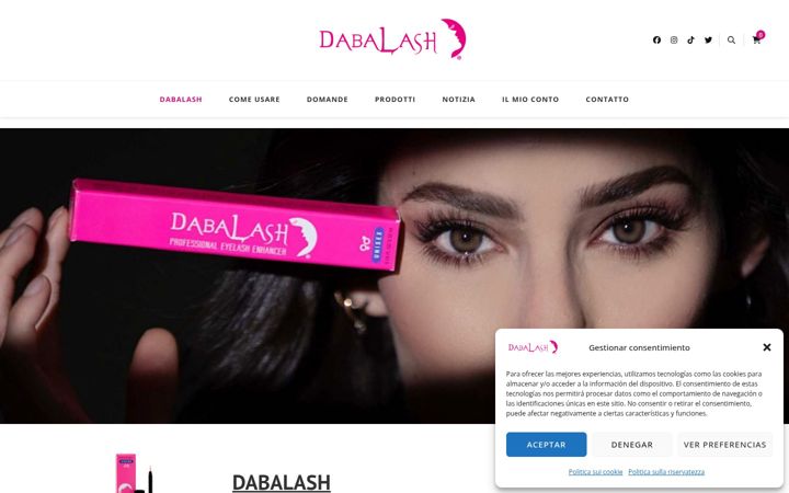 Screenshot of dabalash.it