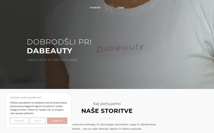 Screenshot di dabeauty.si