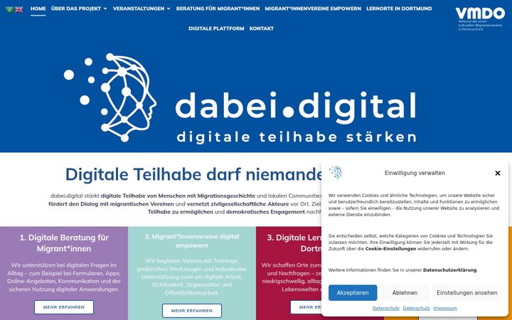 Screenshot of dabei-digital.de