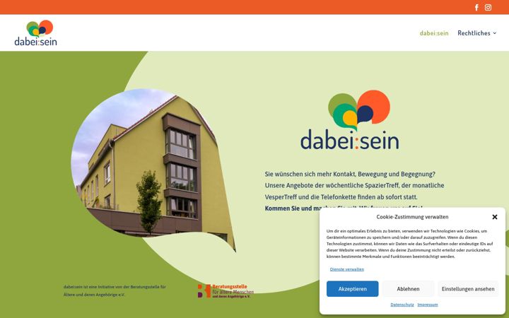 Screenshot of dabeisein-tue.de