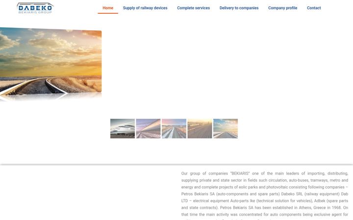 Screenshot of dabekogroup.com