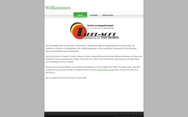 Screenshot of dabel-soft.de