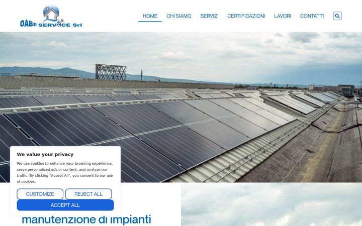 Screenshot of dabeservice.it