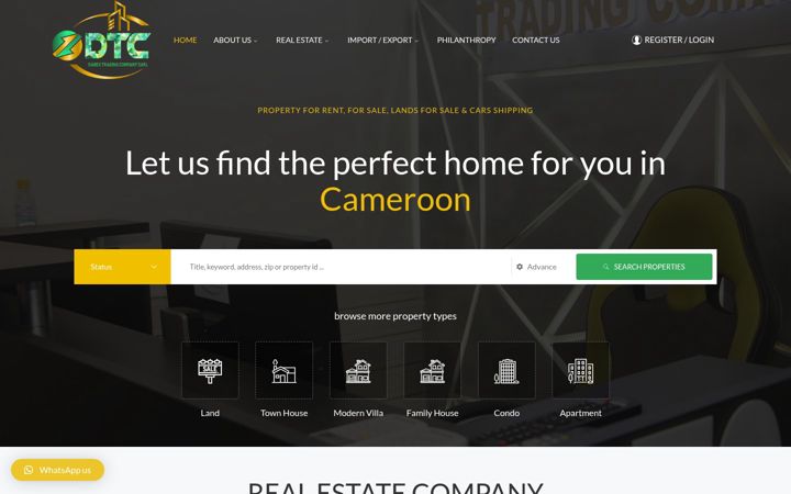 Screenshot of dabex.cm
