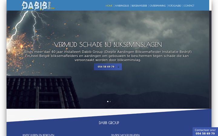 Screenshot van dabib.be
