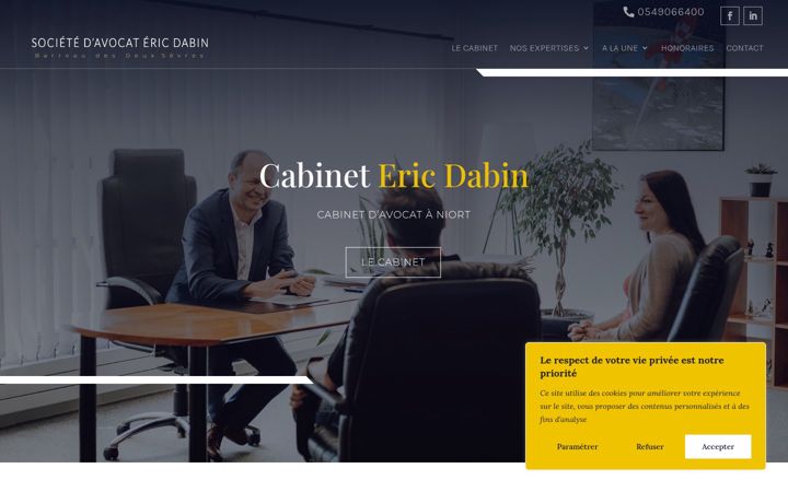 Capture d'écran de dabin-avocats.fr