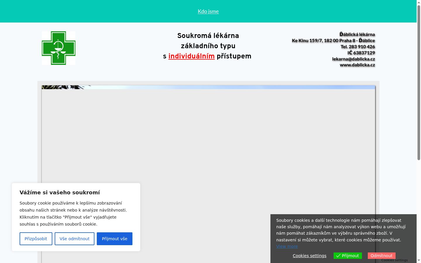 Screenshot van de toestemmingsbanner zoals getoond vóór enige interactie