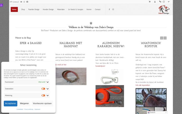 Screenshot of dabo-design.nl