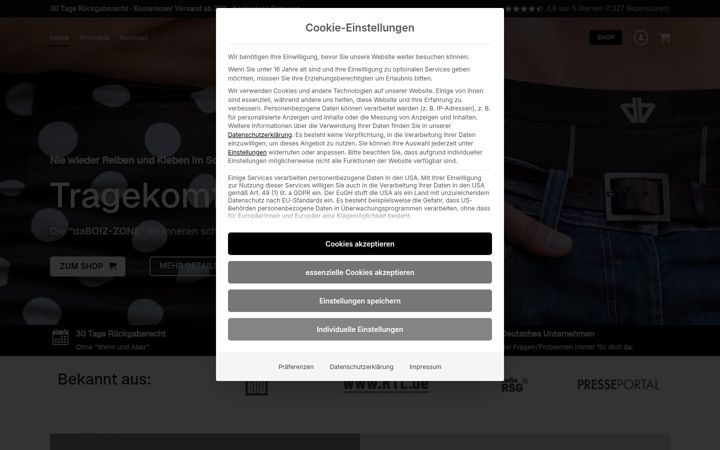 Screenshot of daboiz.de