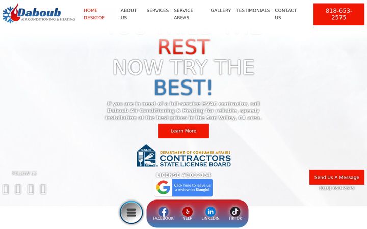 Screenshot of daboubairconditioningca.com