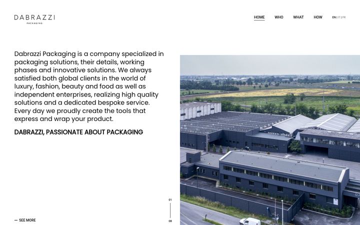 Screenshot of dabrazzi.com