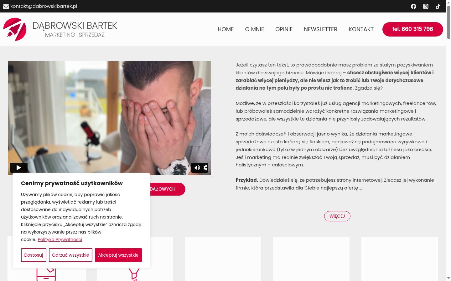 Screenshot des Einwilligungsbanners vor jeglicher Interaktion