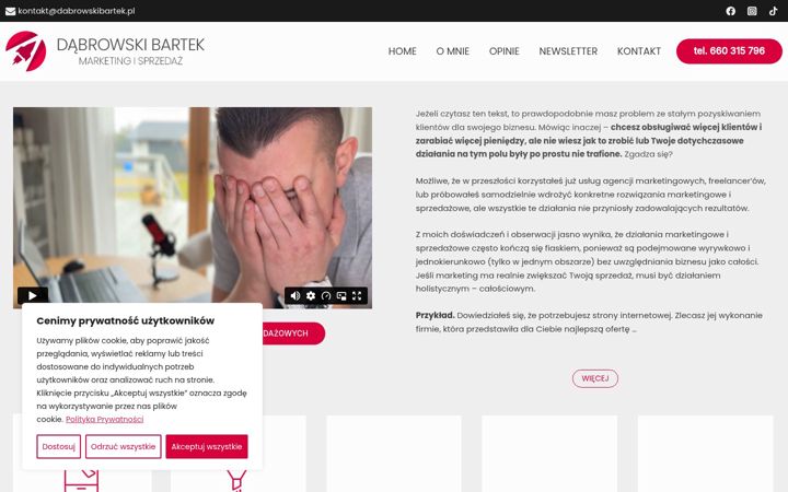 Screenshot ta' dabrowskibartek.pl