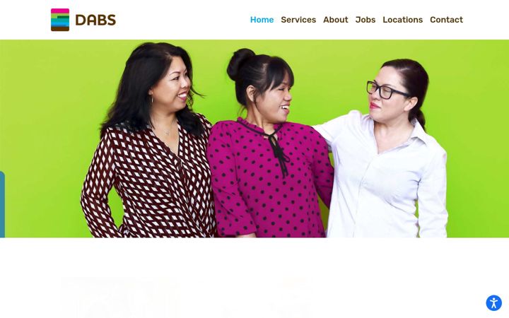 Screenshot of dabsinc.com