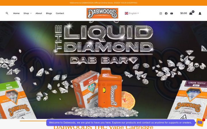 Screenshot of dabwoodofficial.com