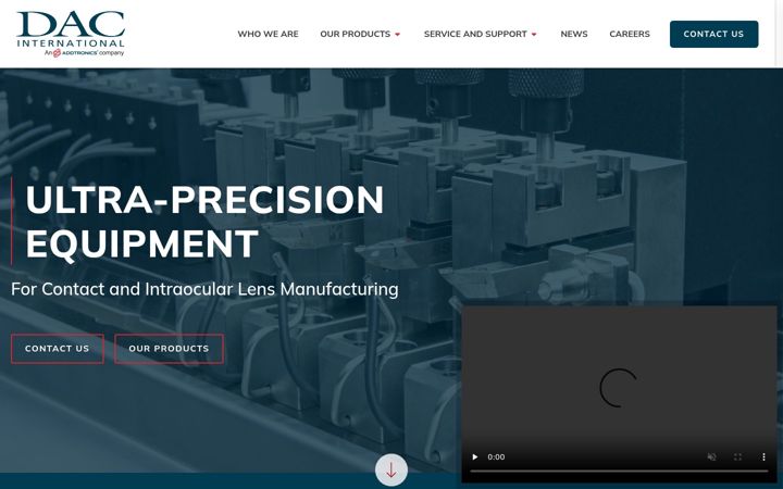 Screenshot of dac-intl.com