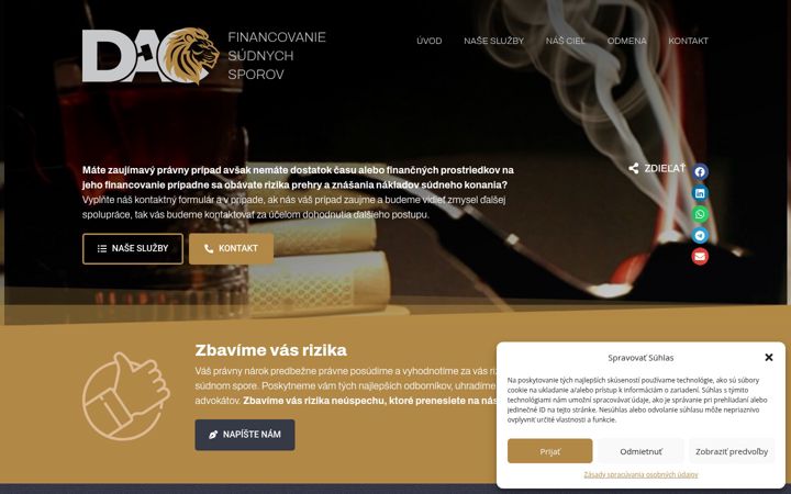 Screenshot of dac-spory.sk