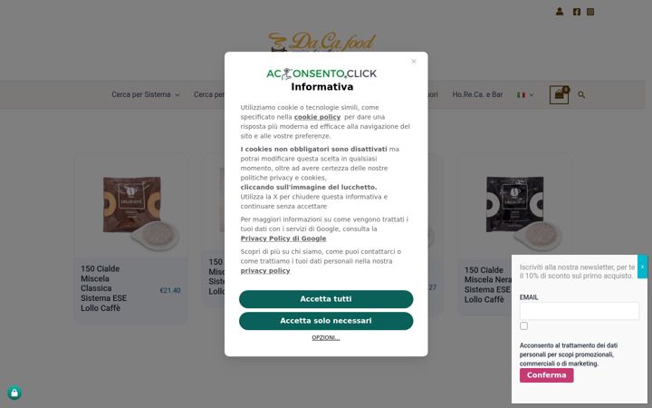 Screenshot of dacafood.com